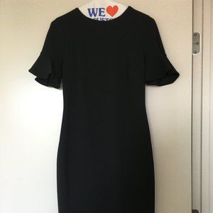 Calvin Klein Flutter Sleeve Sheath Dress